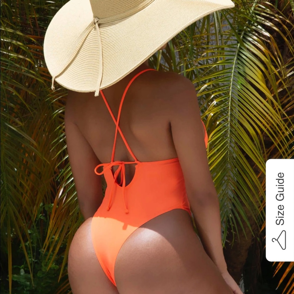 NWT Matte Collection Bryce Orange One Piece